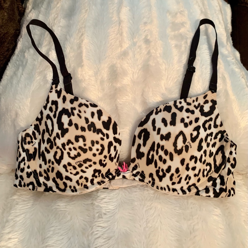 PINK Victoria Secret Push Up Bra - Size: 34B